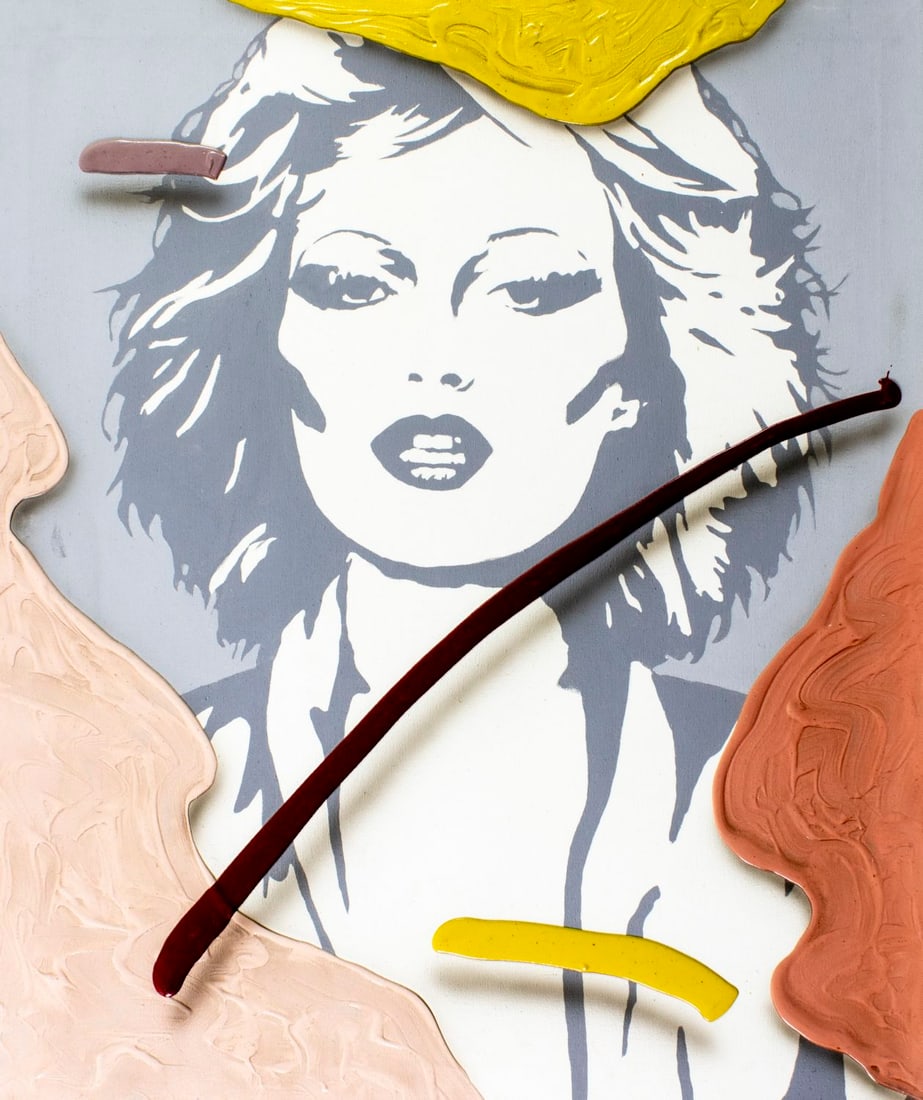 Jim Ceravolo (NY,b 1953) oil painting: ARTIST: Jim Ceravolo (New York, born 1953) TITLE: Portrait of Woman MEDIUM: oil on canvas CONDITION: Minor scratches/paint losses. No visible inpaint under UV light. Normal wear along edges. ART