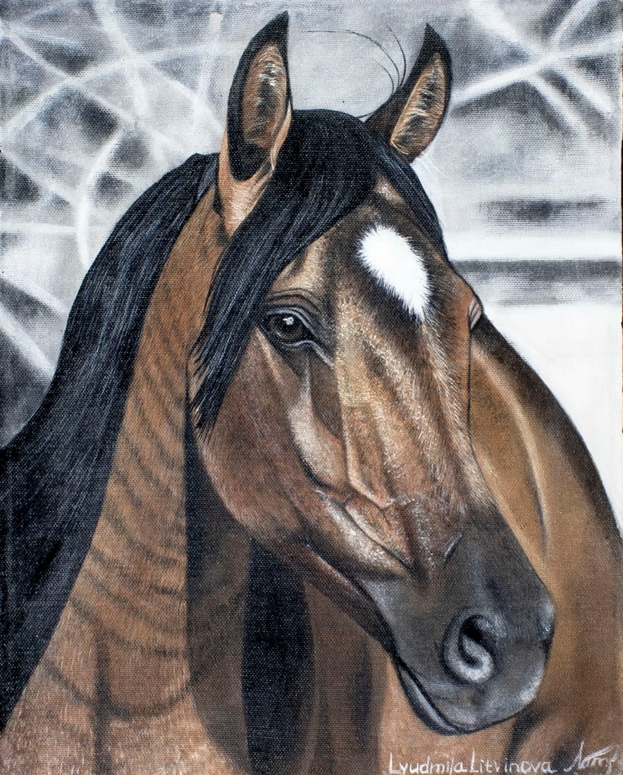 Lyudmila Litvinova (Russia,b 1991) acrylic painting (1 of 13)