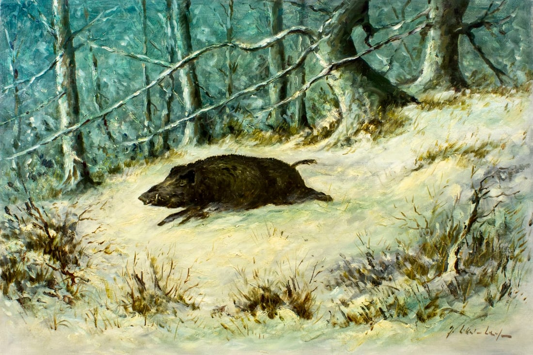 Gerhard Lukas Larsen (German,1911-1965) oil painting (1 of 13)