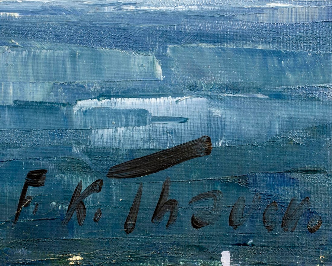 Friedrich Karl Thauer (Germany,1924-2009) oil painting - 4