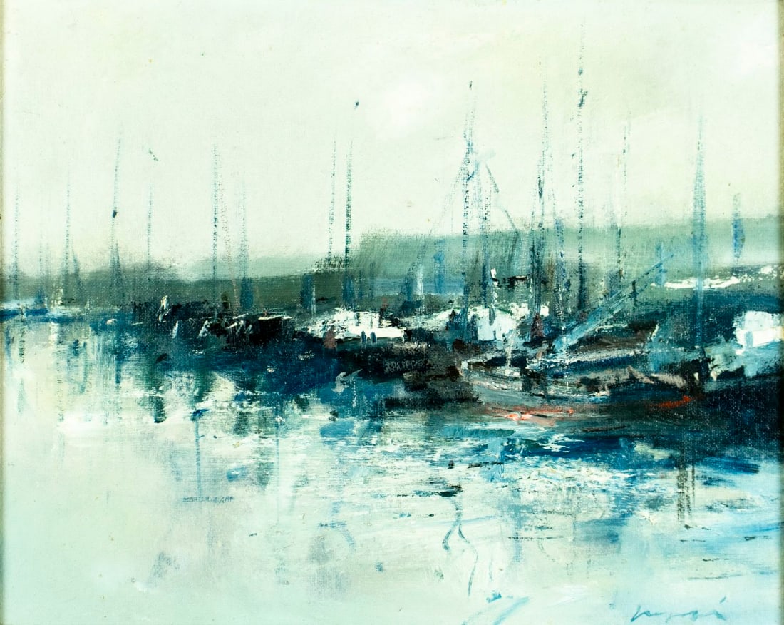 Charles C Gruppe (CT,NY,FL,1928-2019) oil painting (1 of 13)