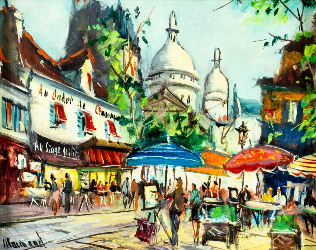 Marchand (France,20C) oil painting (1 of 12)