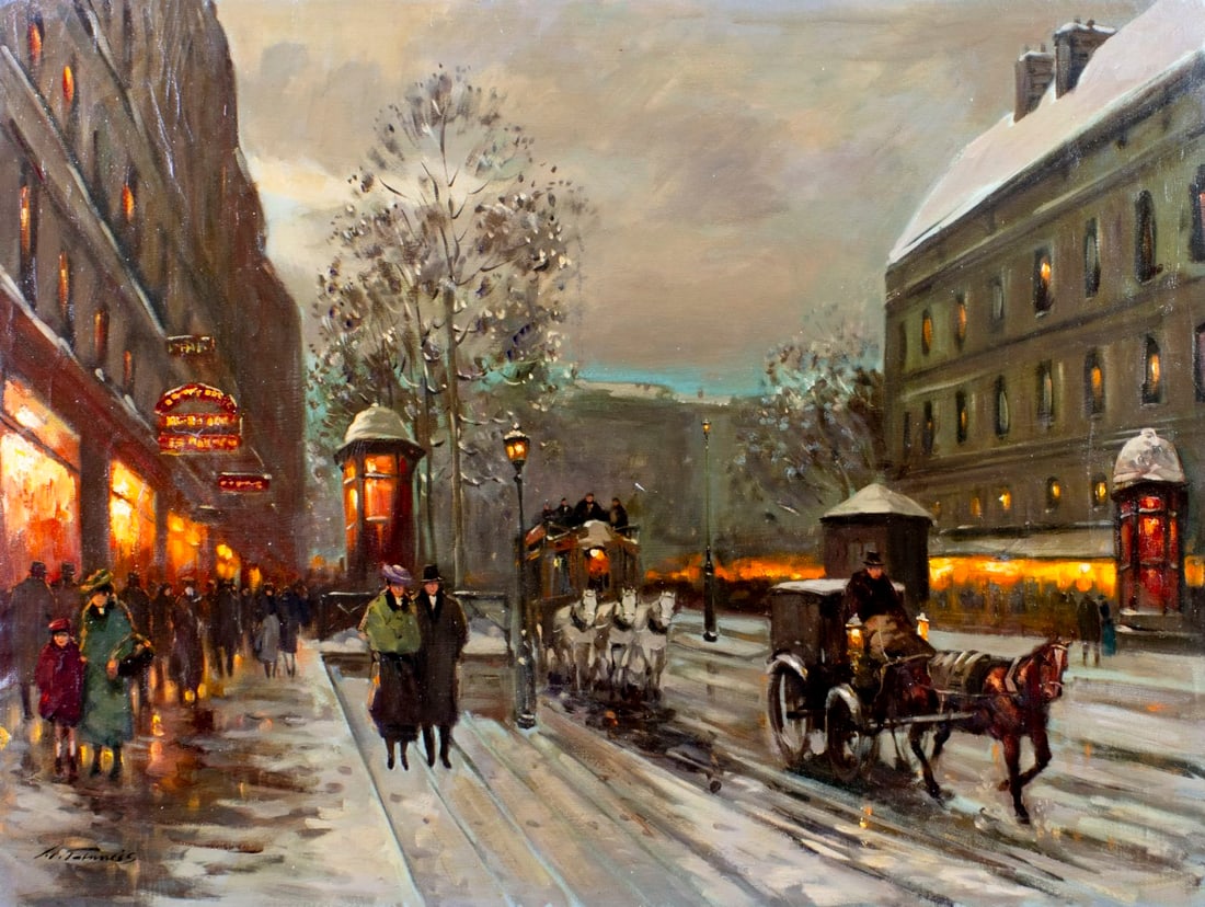 L Francis (France,20C) oil painting (1 of 13)