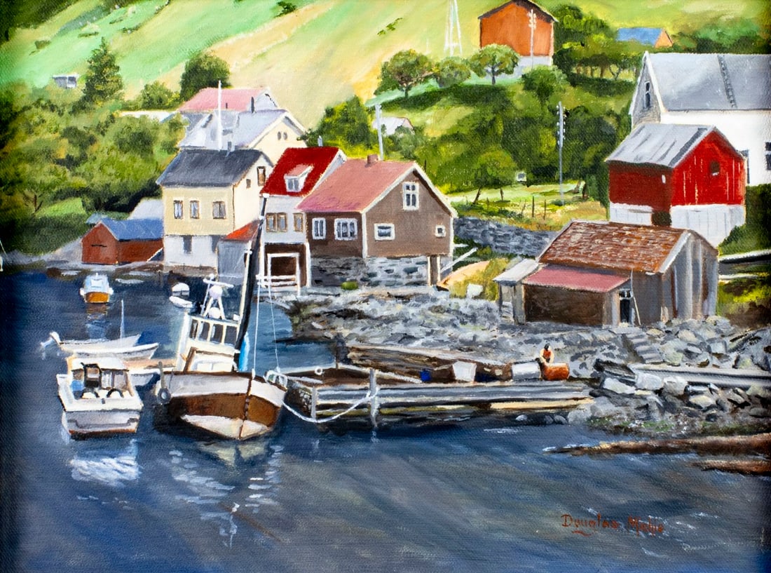 Douglas Michie (WA,20C) oil painting (1 of 13)