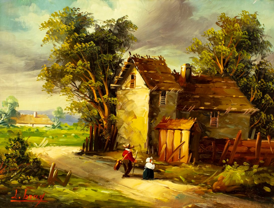 L Lobray (Europe,20C) oil painting (1 of 13)