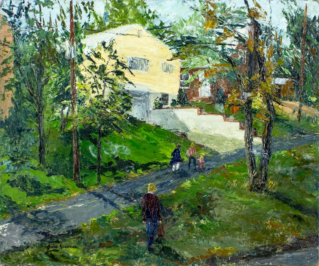 June Krasner (NJ,1905-1991) oil painting (1 of 11)