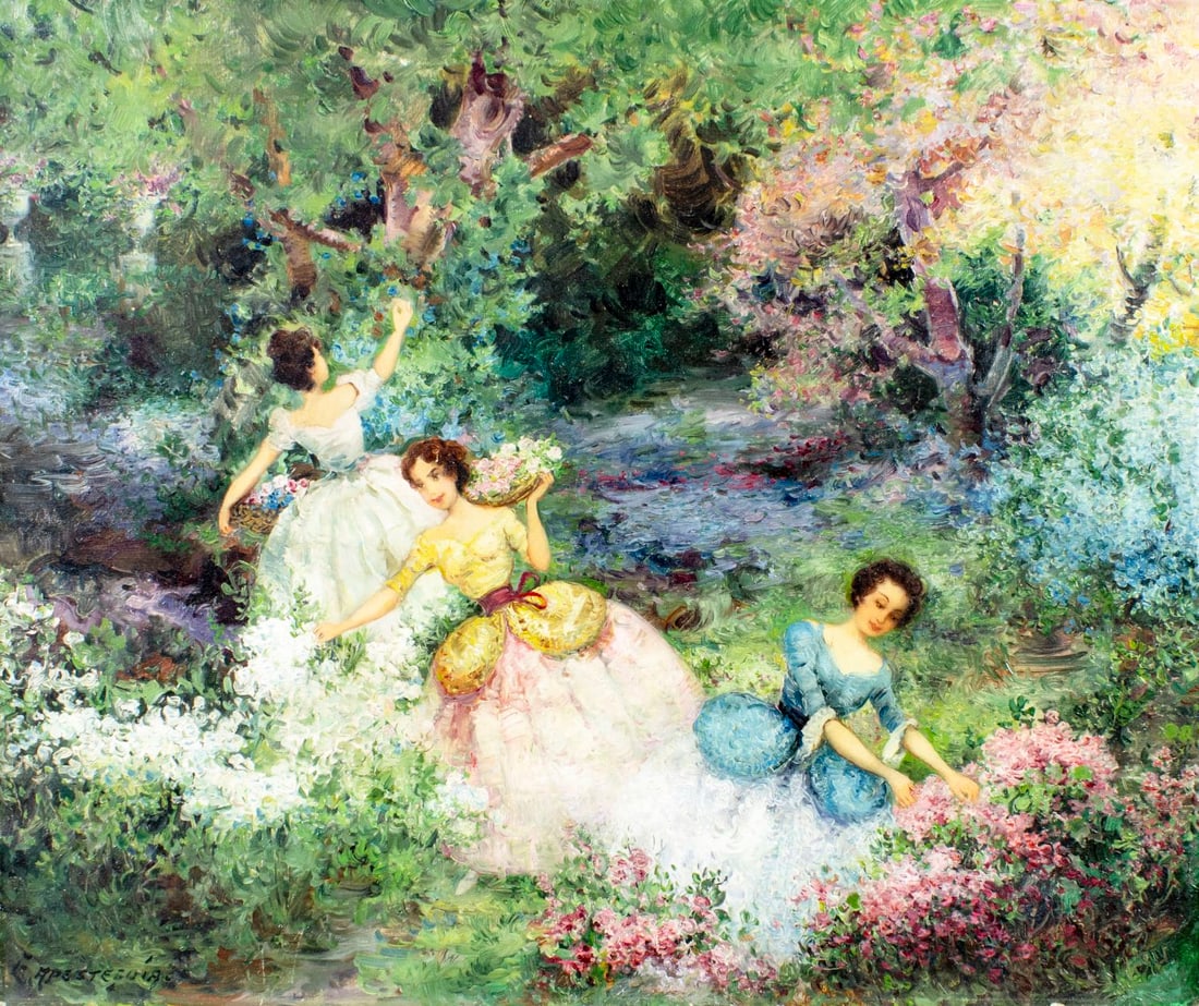 Efren Pelayo Apesteguia (Peru,1900-1970) oil painting (1 of 12)