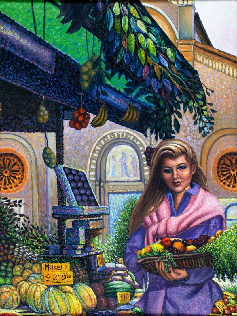 Vintage 20C American oil painting (1 of 11)