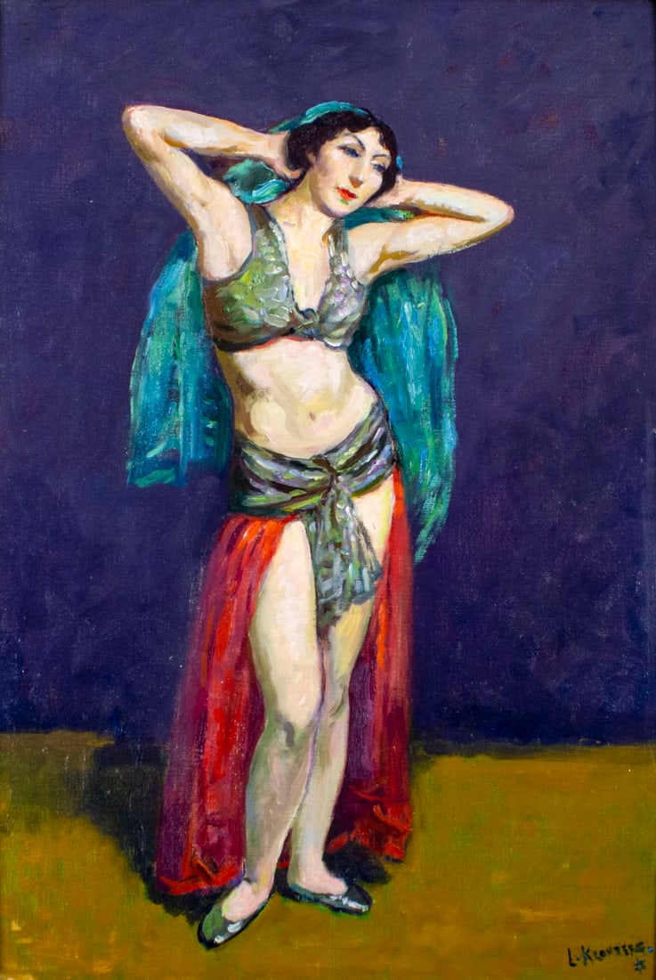 Louis Kronberg (NY,FL,MA,1872-1965) oil painting (1 of 17)