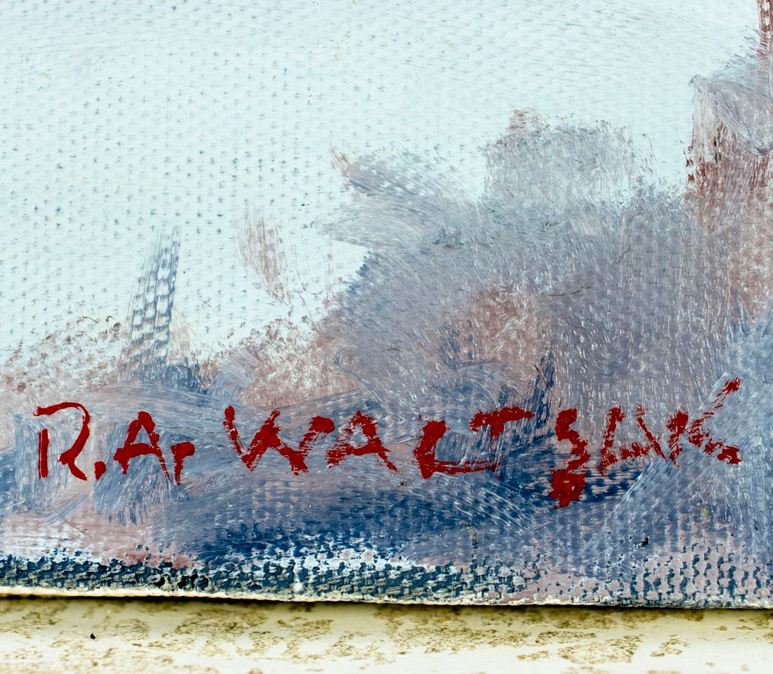 Robert Waltsak (NJ,b 1944) oil painting - 4