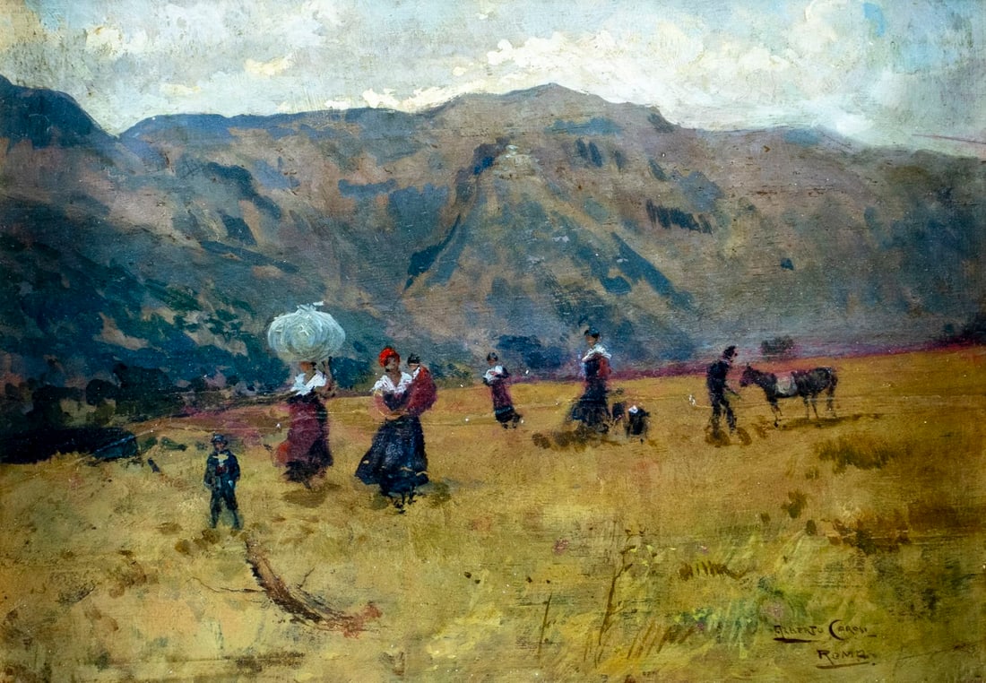 Alberto Carosi (Italy,1891-1968) oil painting (1 of 14)