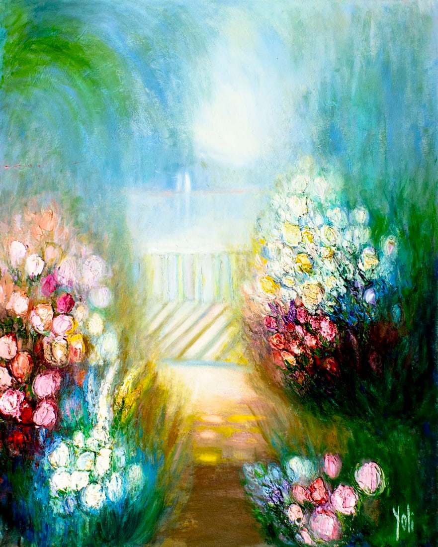 Yolanda Razzeto (Peru,1948-?) oil painting (1 of 13)