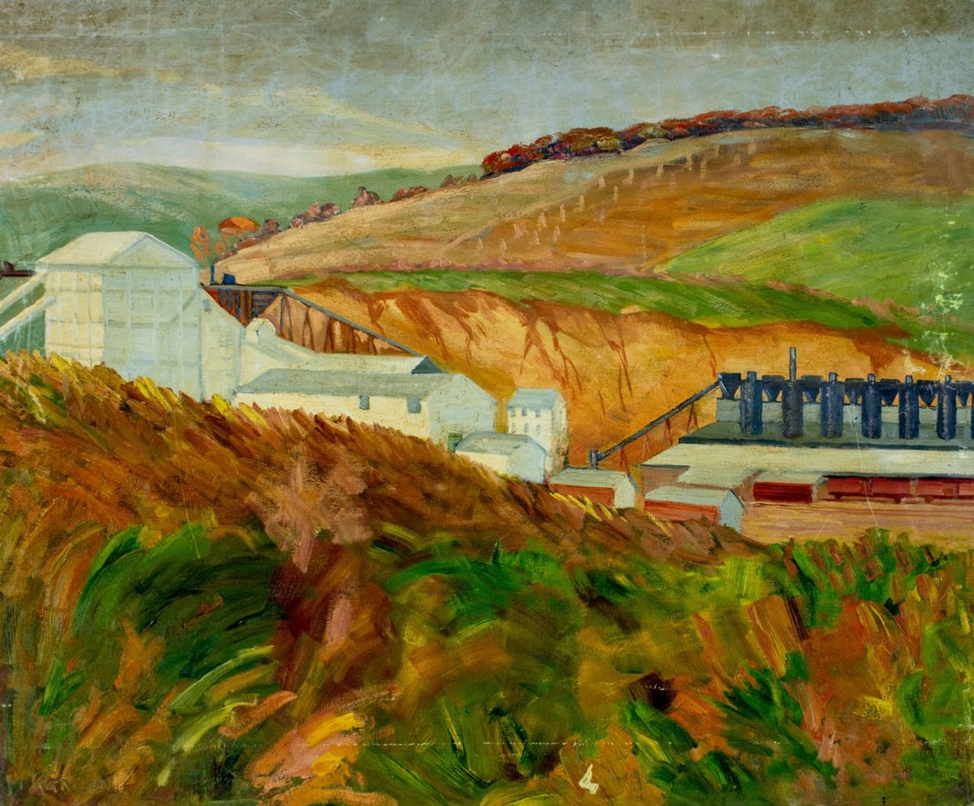 Theodore Gramm (PA,1888-1961) oil painting (1 of 12)