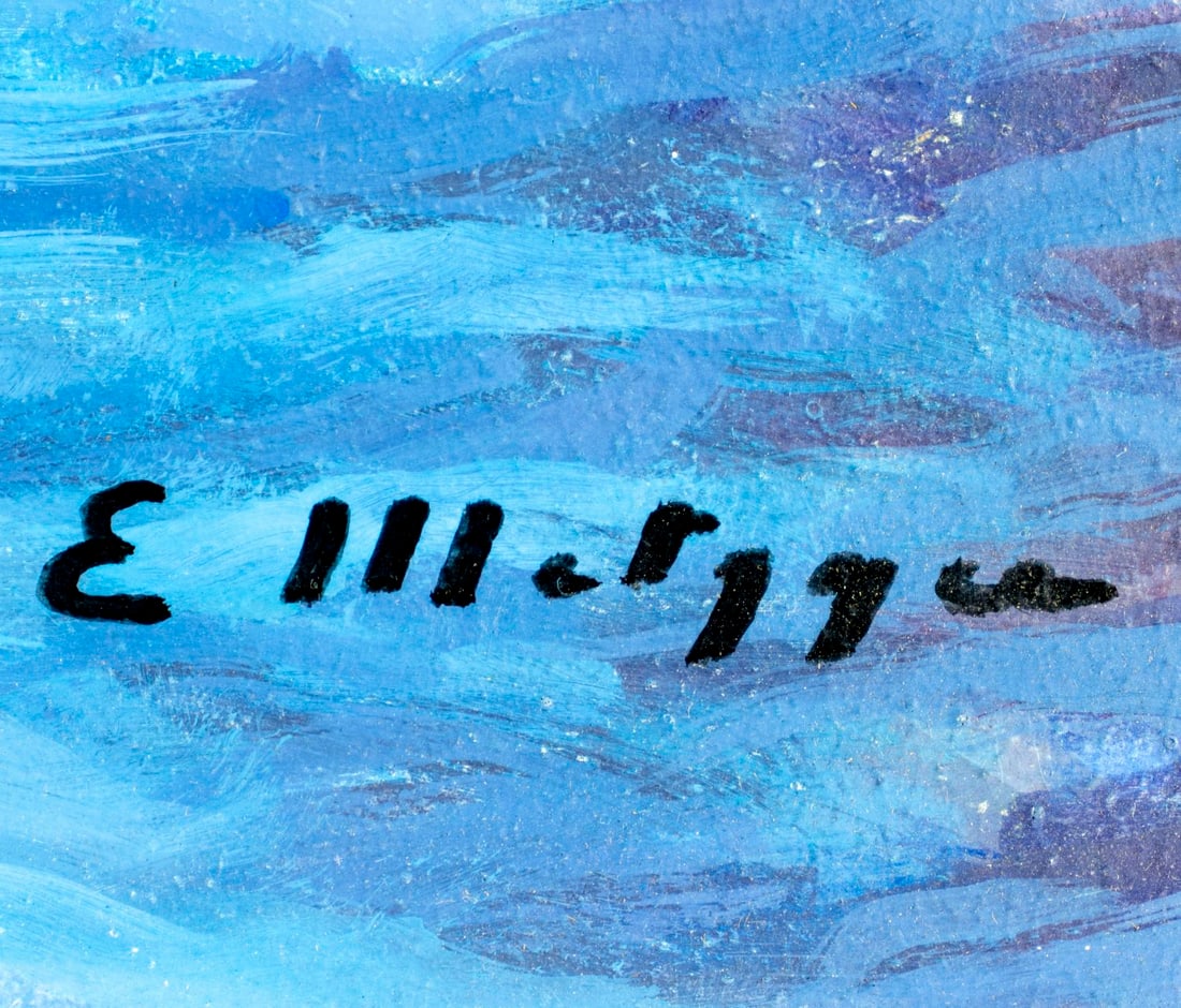 Evelyn Metzger (NY,Brazil,1911-2007) oil painting - 4