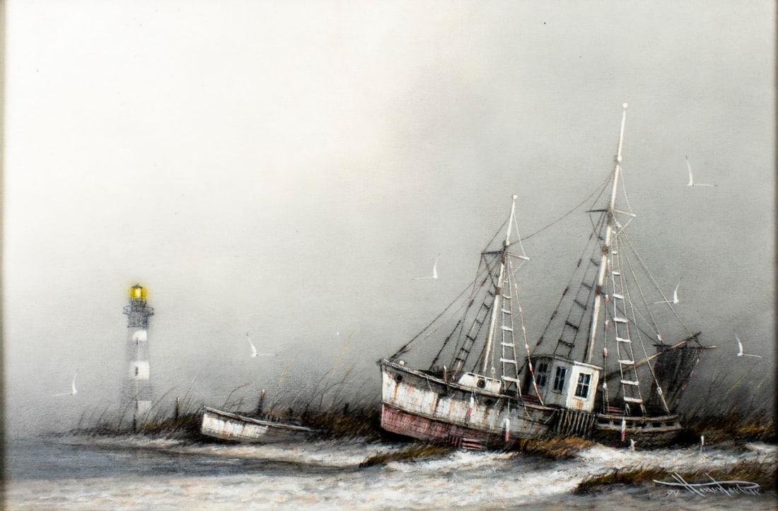 Henry Parker (NJ,1938-2021) oil painting (1 of 11)