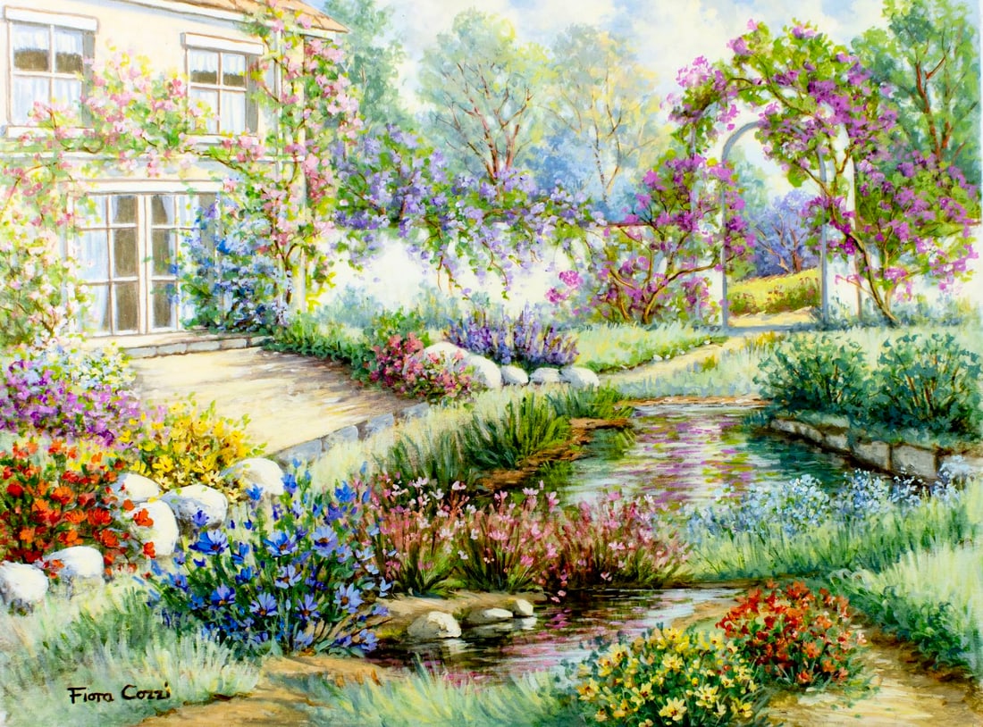 Fiora Cozzi (NY,1922-1992) oil painting (1 of 13)