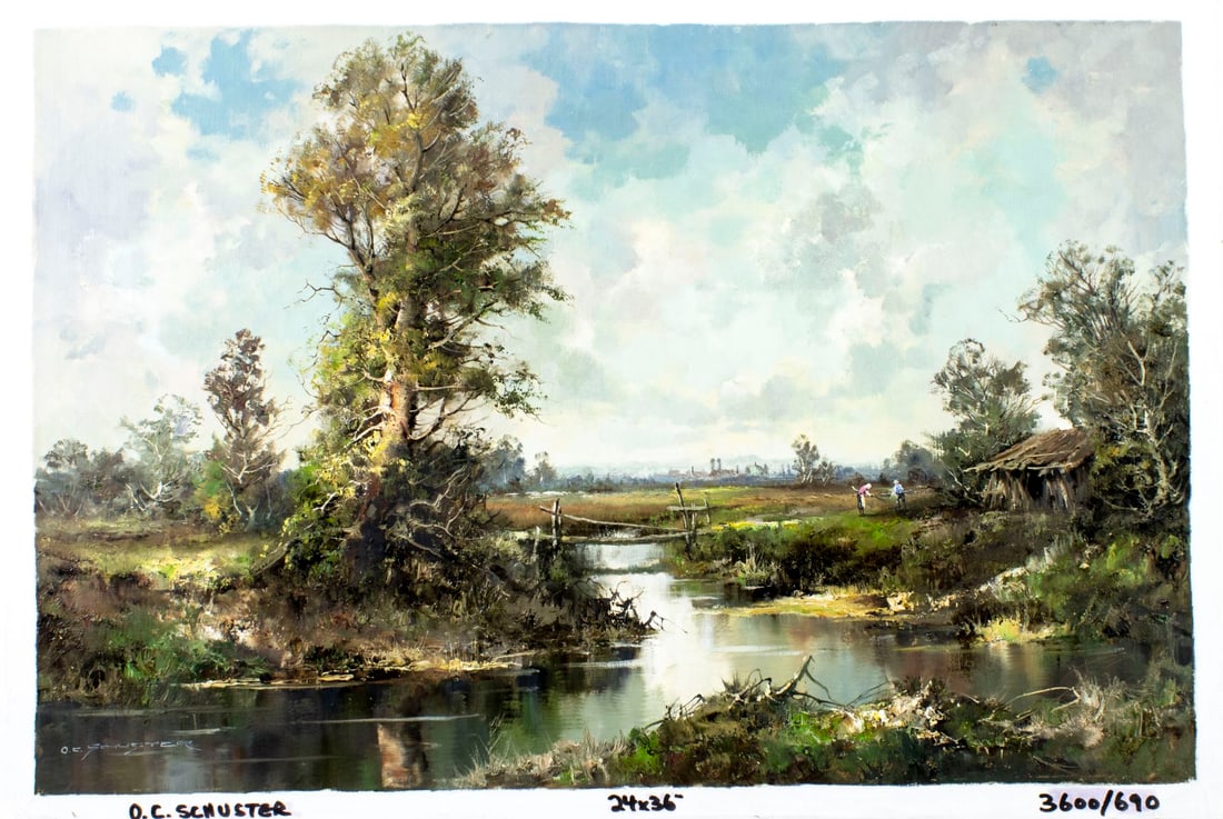 Otto Schuster (German,1924-?) oil painting - 3