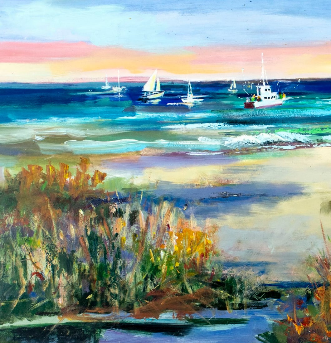 John Reilly (NY,NJ,1942-2021) oil painting - 6