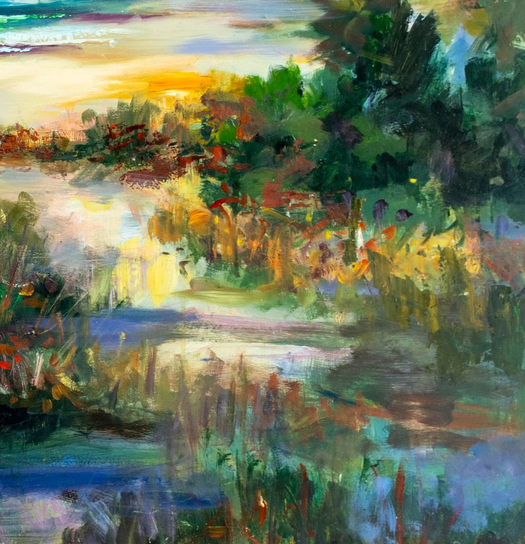 John Reilly (NY,NJ,1942-2021) oil painting - 7