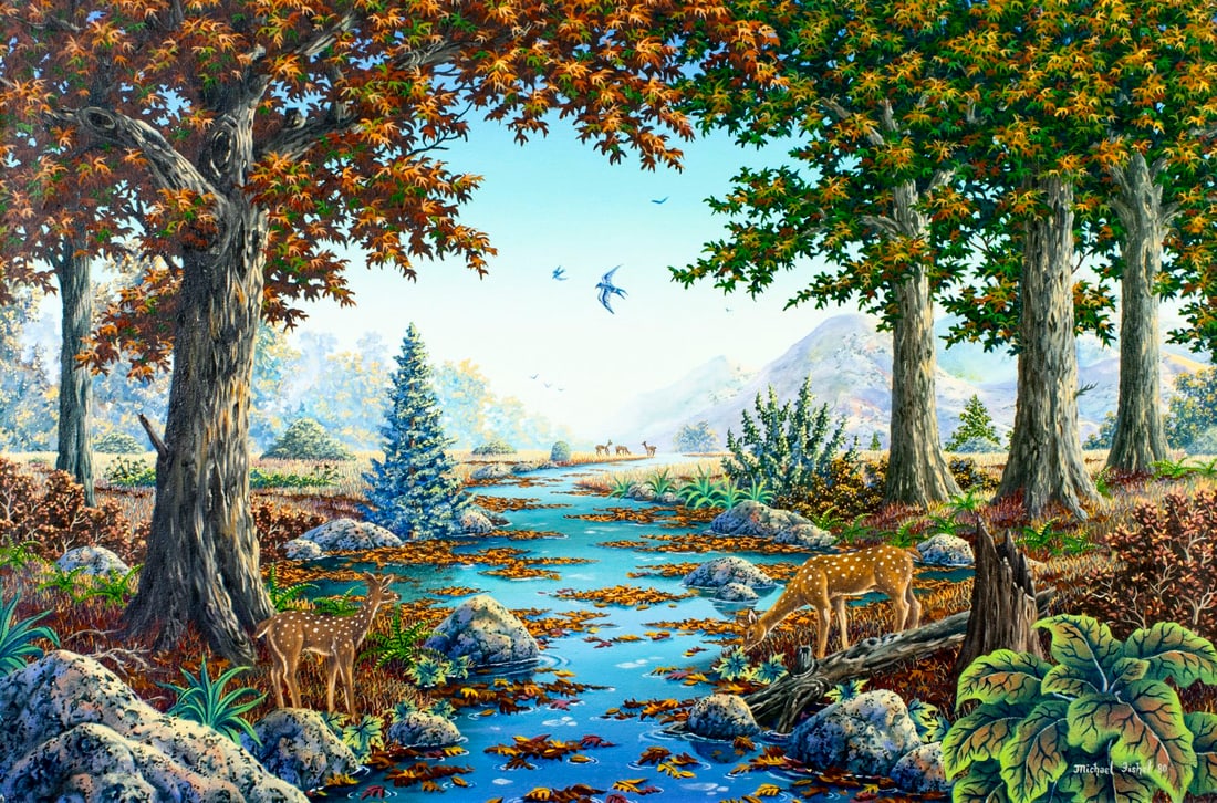 Michael Fishel (US,20C) oil painting (1 of 13)