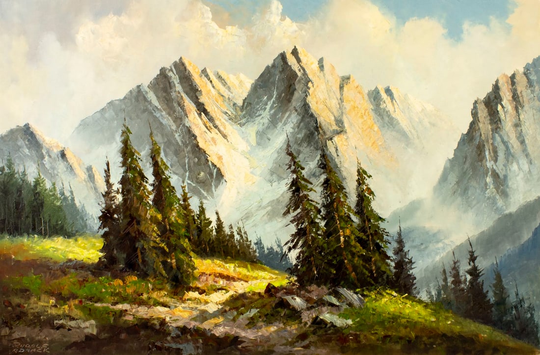 Rudolf Adamek (Europe,20C) oil painting (1 of 13)