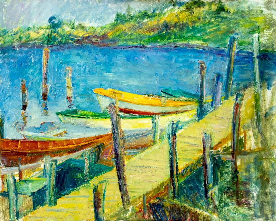 Clara Klinghoffer (NY,UK,Austria,1900-1970) oil painting (1 of 12)