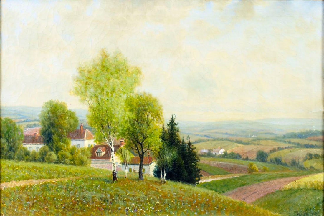 Kanute Felix (NJ,FL,Sweden,1852-1935) oil painting antique (1 of 13)