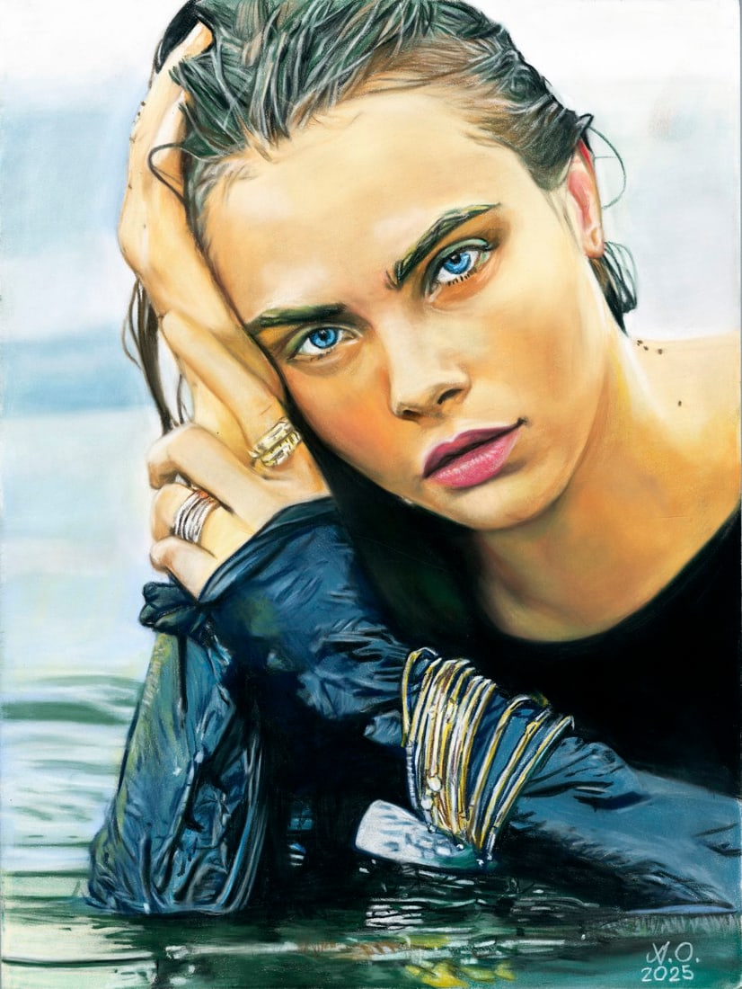 Oleksandr Achkasov (Ukraine,b 1965) pastel painting (1 of 12)