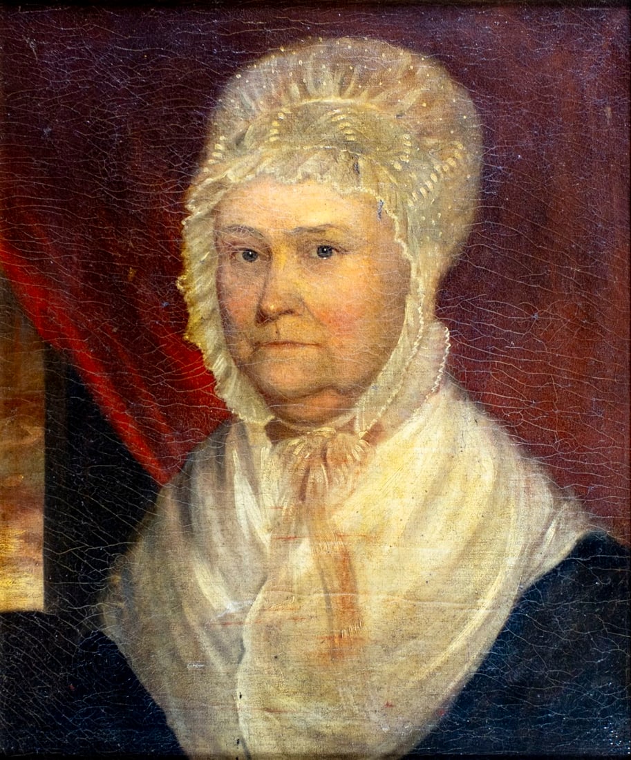 Antique 19C American oil painting signed (1 of 13)