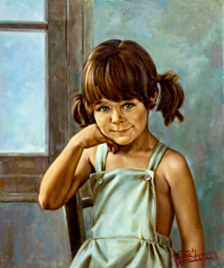 Jose Fuentes de Salamanca (Spain,1934-?) oil painting (1 of 13)