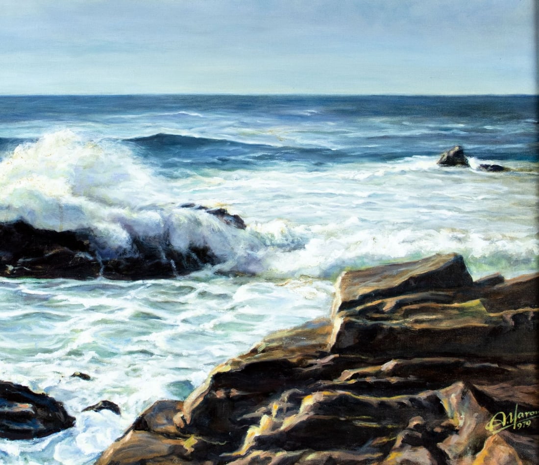 Alexander Yaron (NY,1910-1991) oil painting - 7