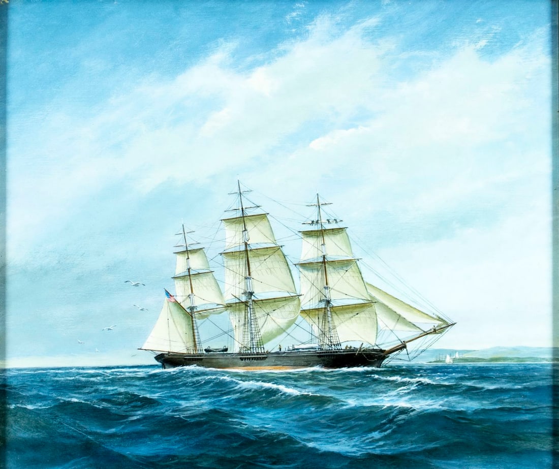 Charles Lundgren (NY,CT,1911-1988) oil painting (1 of 13)