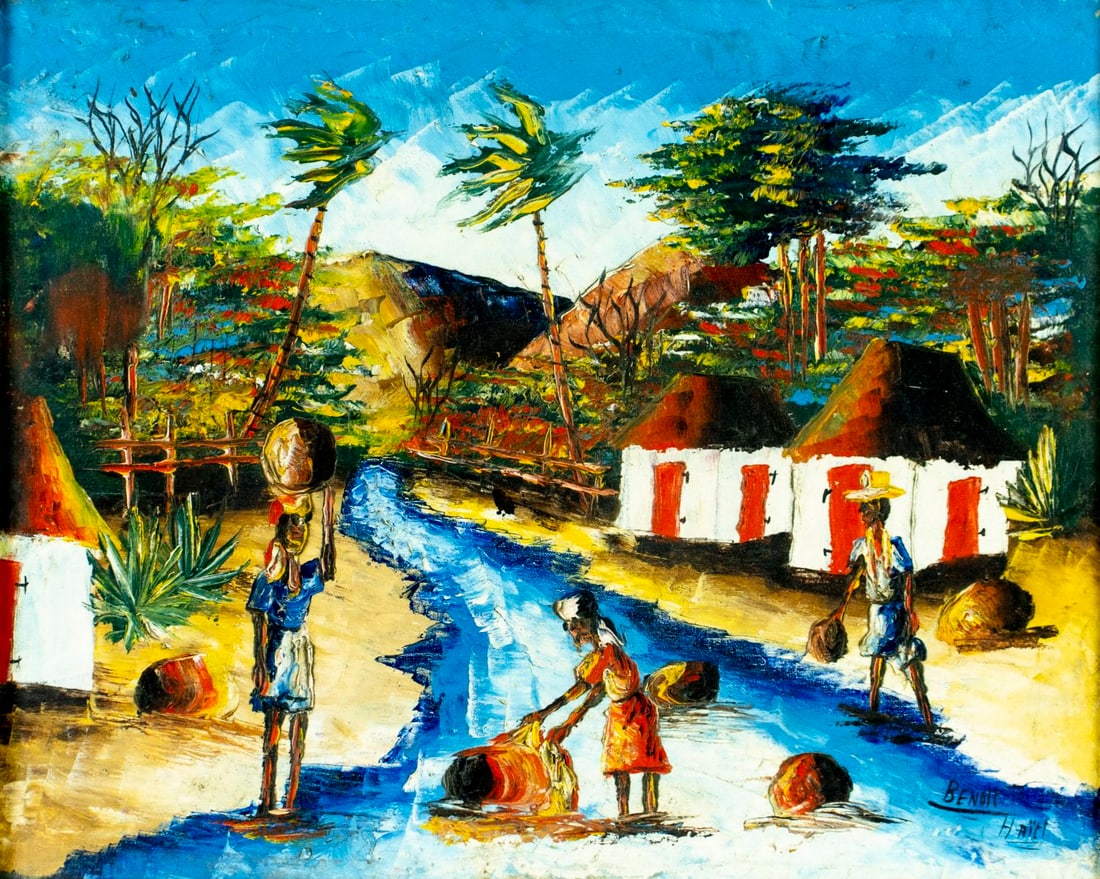 Benoit (Haiti,20C) oil painting (1 of 12)