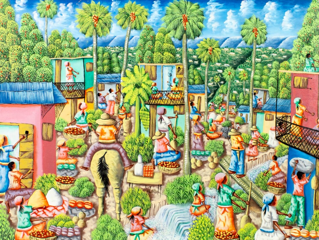 L Y Alaby (Haiti,20C) oil painting (1 of 11)