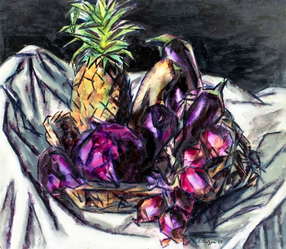 Evelyn Metzger (NY,Brazil,1911-2007) oil painting (1 of 12)