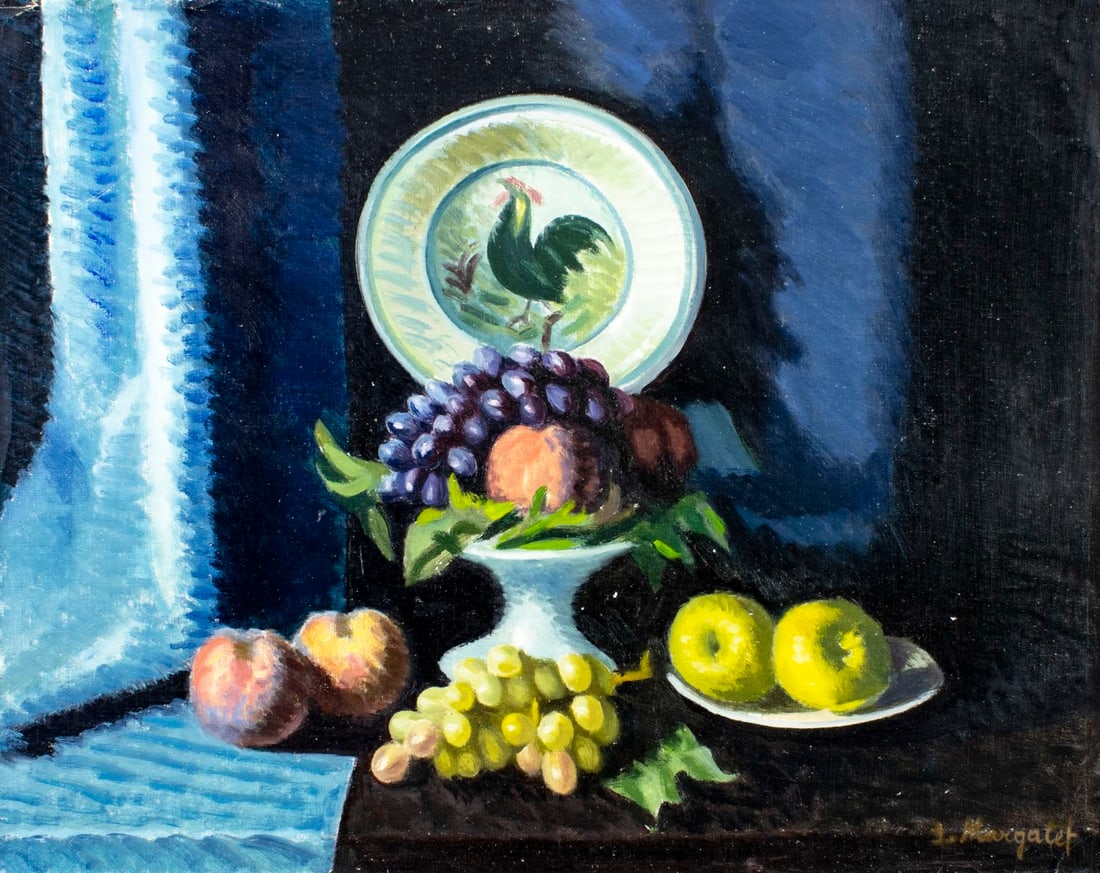 J Margalet (Europe,20C) oil painting (1 of 13)