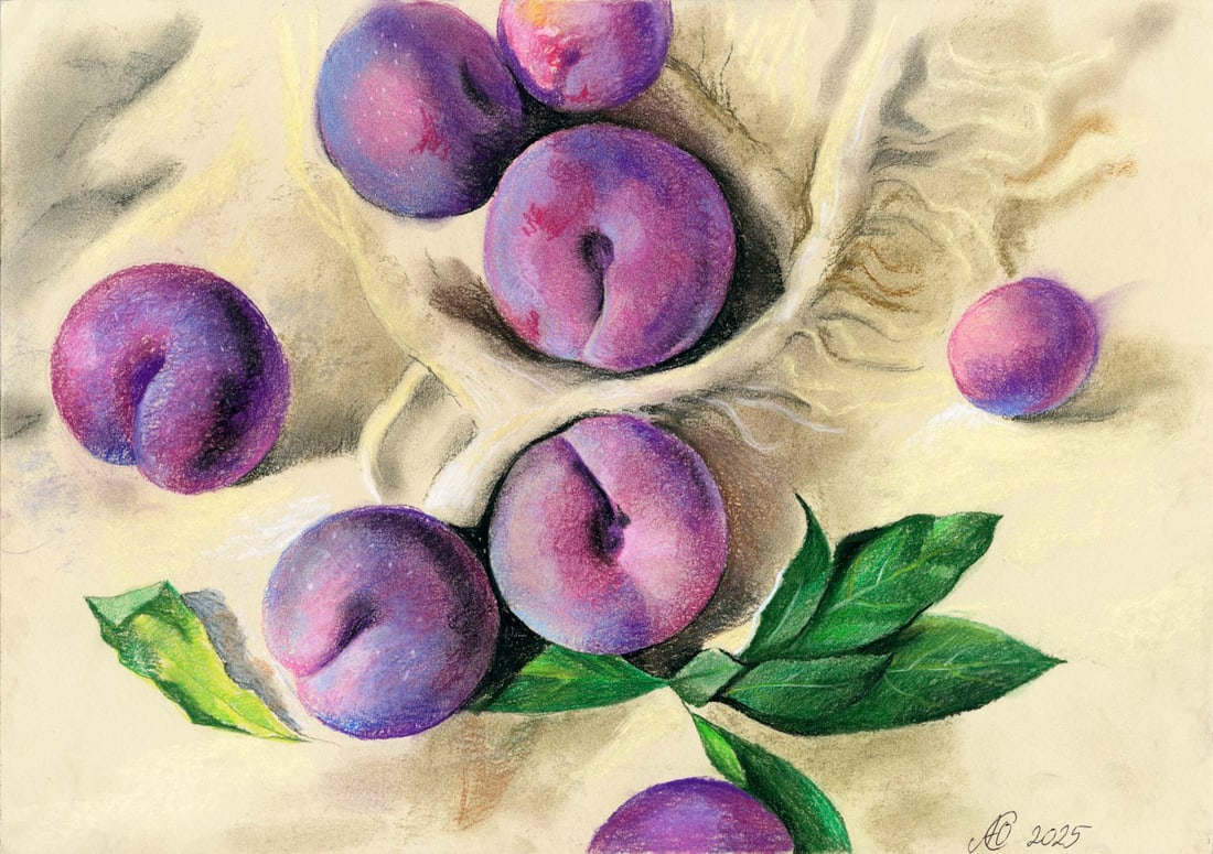 Julia Abramova (Ukraine,b 1985) pastel painting (1 of 12)