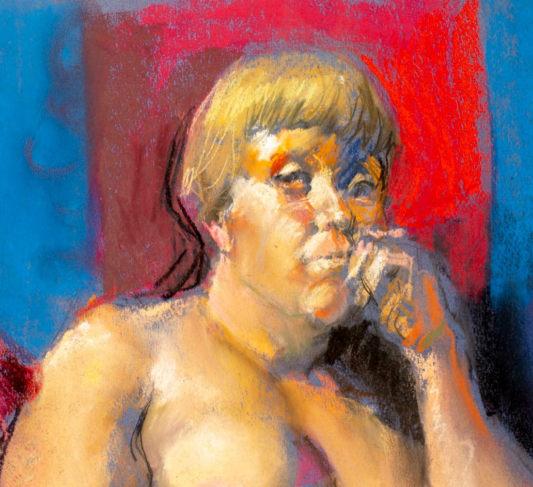 Karl Foster (PA,b 1933) pastel painting - 5