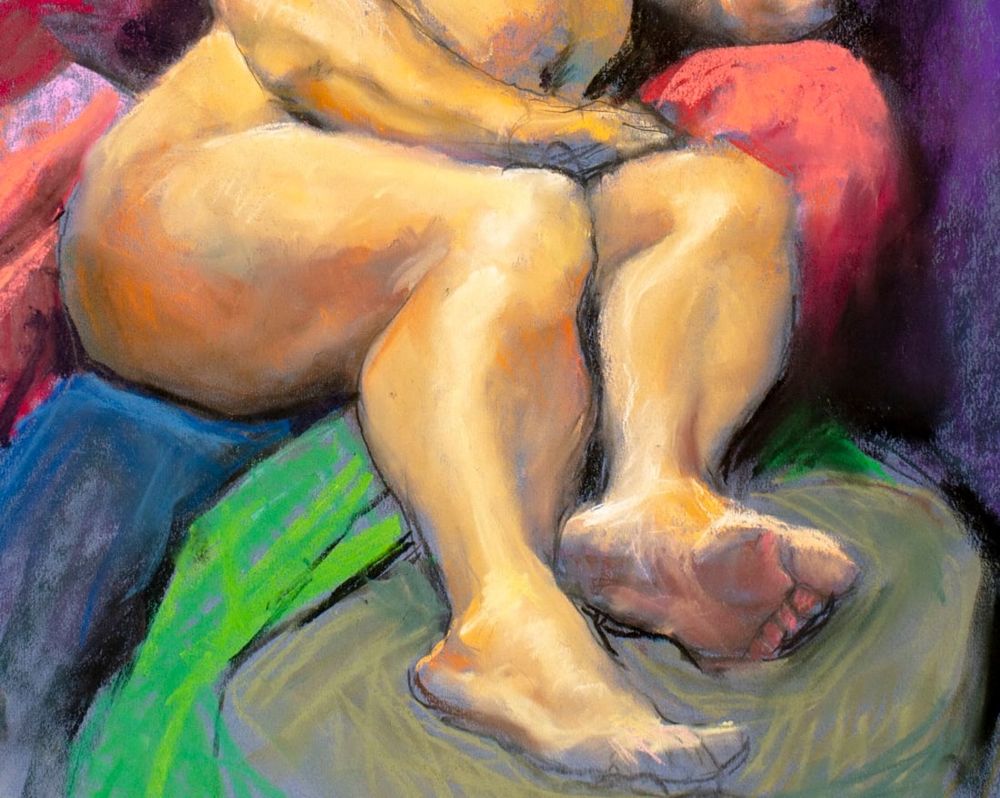 Karl Foster (PA,b 1933) pastel painting - 6