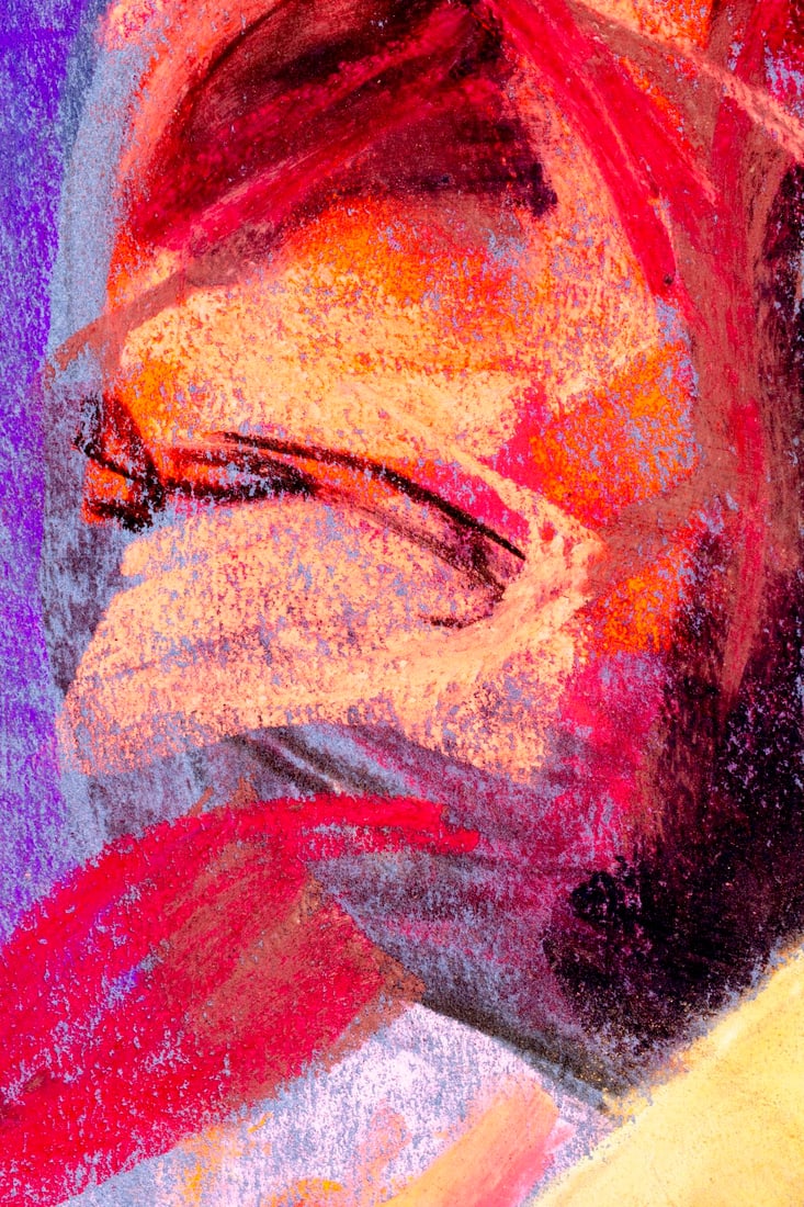 Karl Foster (PA,b 1933) pastel painting - 7