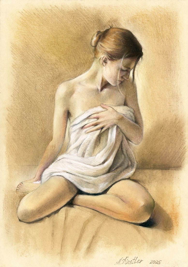 Anna Kintsler (Ukraine,b 2001) pastel painting (1 of 12)