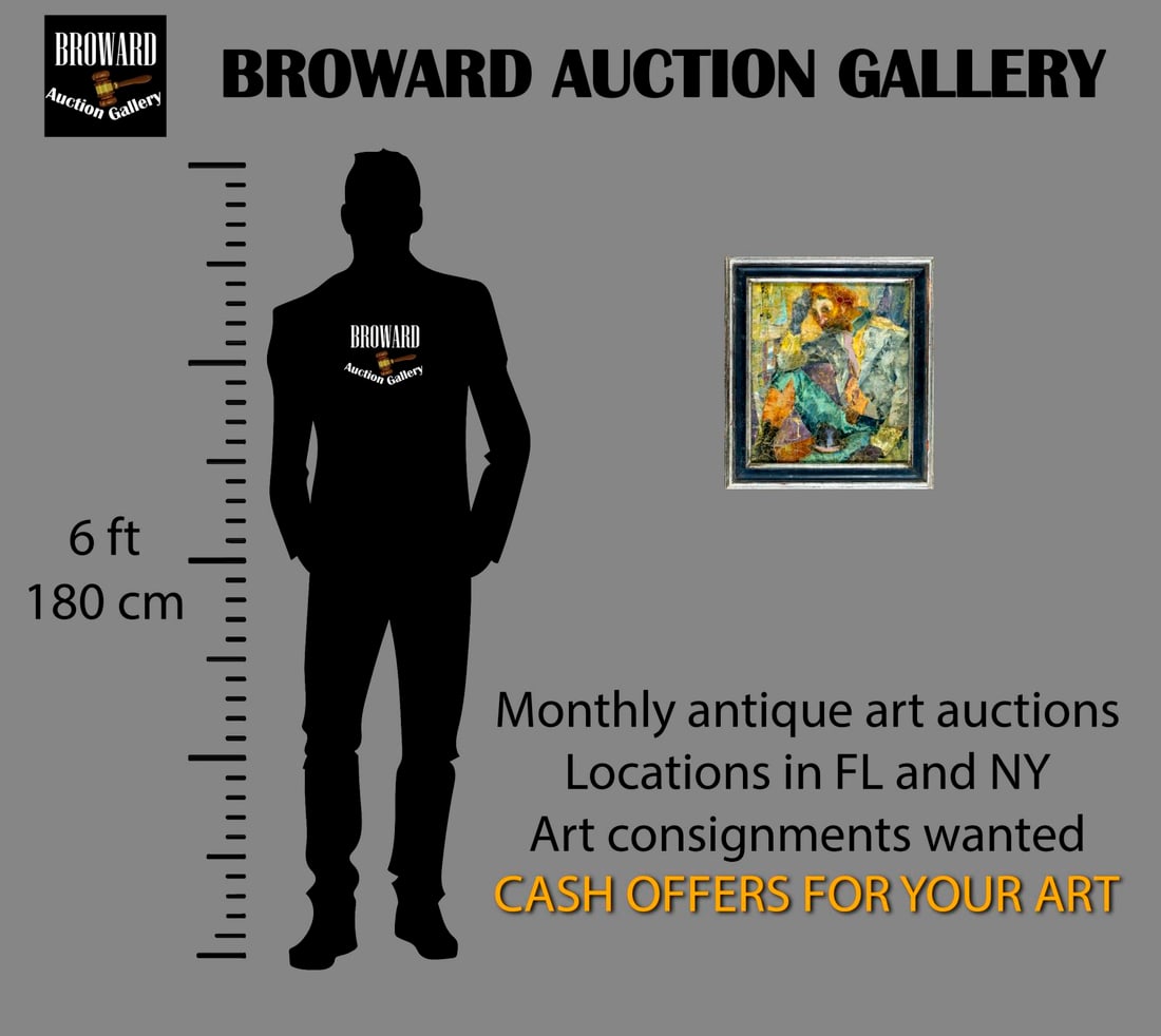 George Russin (FL,1910-2010) oil painting - 2