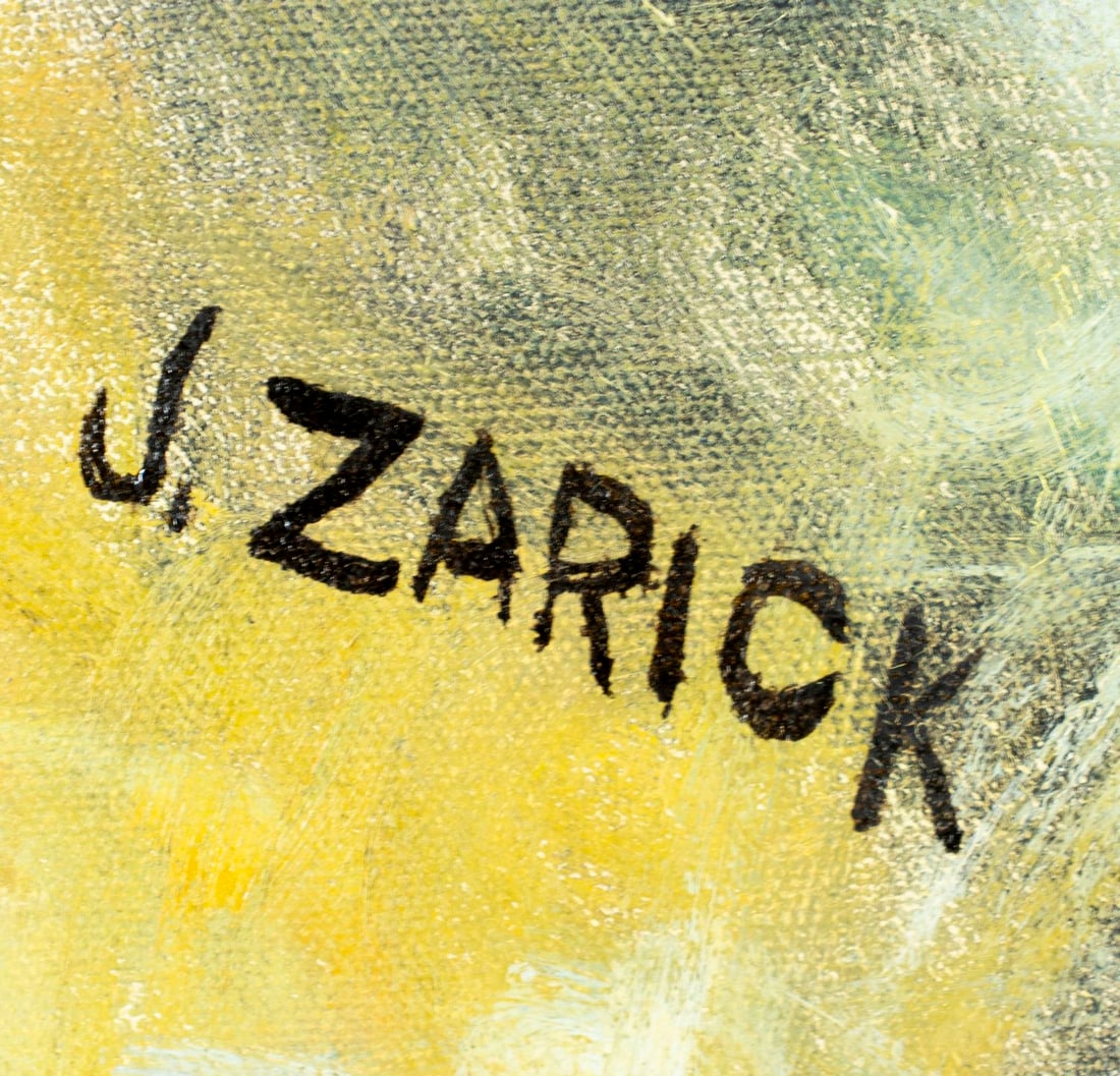 Joye Zarick (CT,IN,1923-1990) oil painting - 4