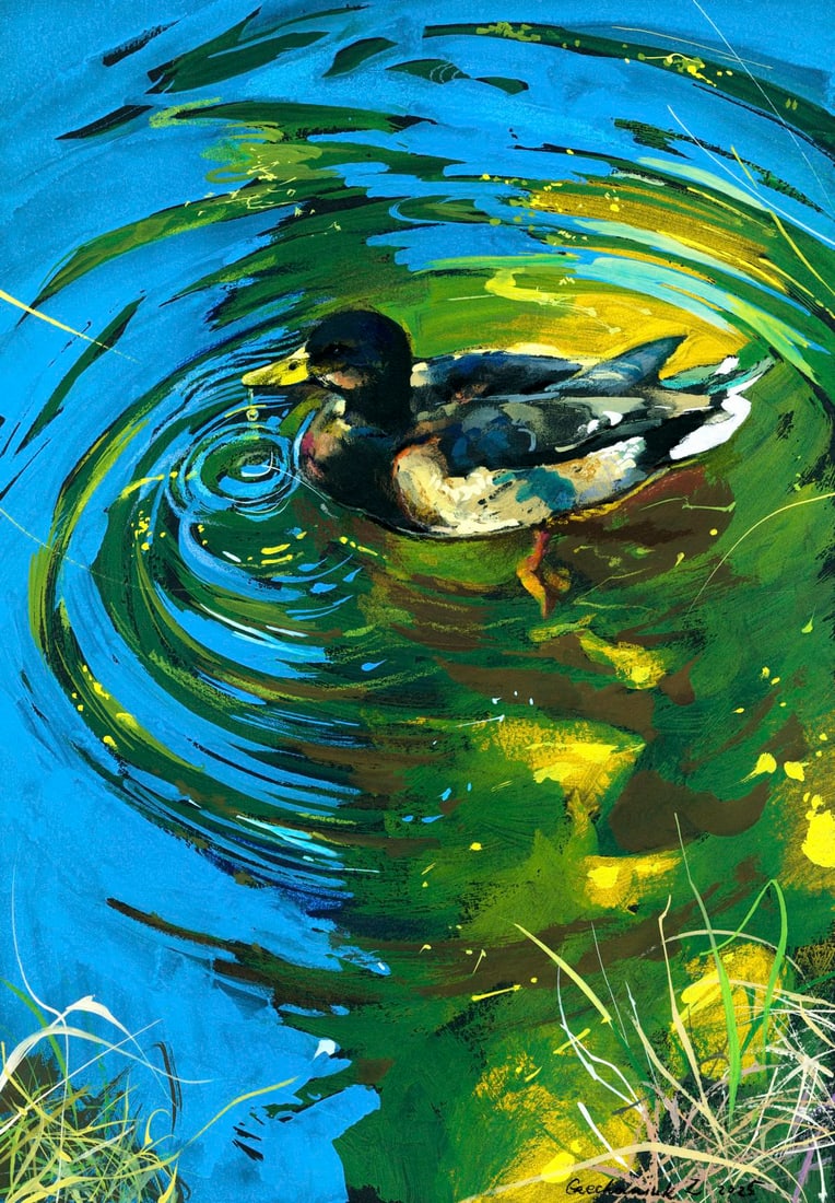Zoya Grechanyuk (Ukraine,b 1977) mixed media painting (1 of 12)