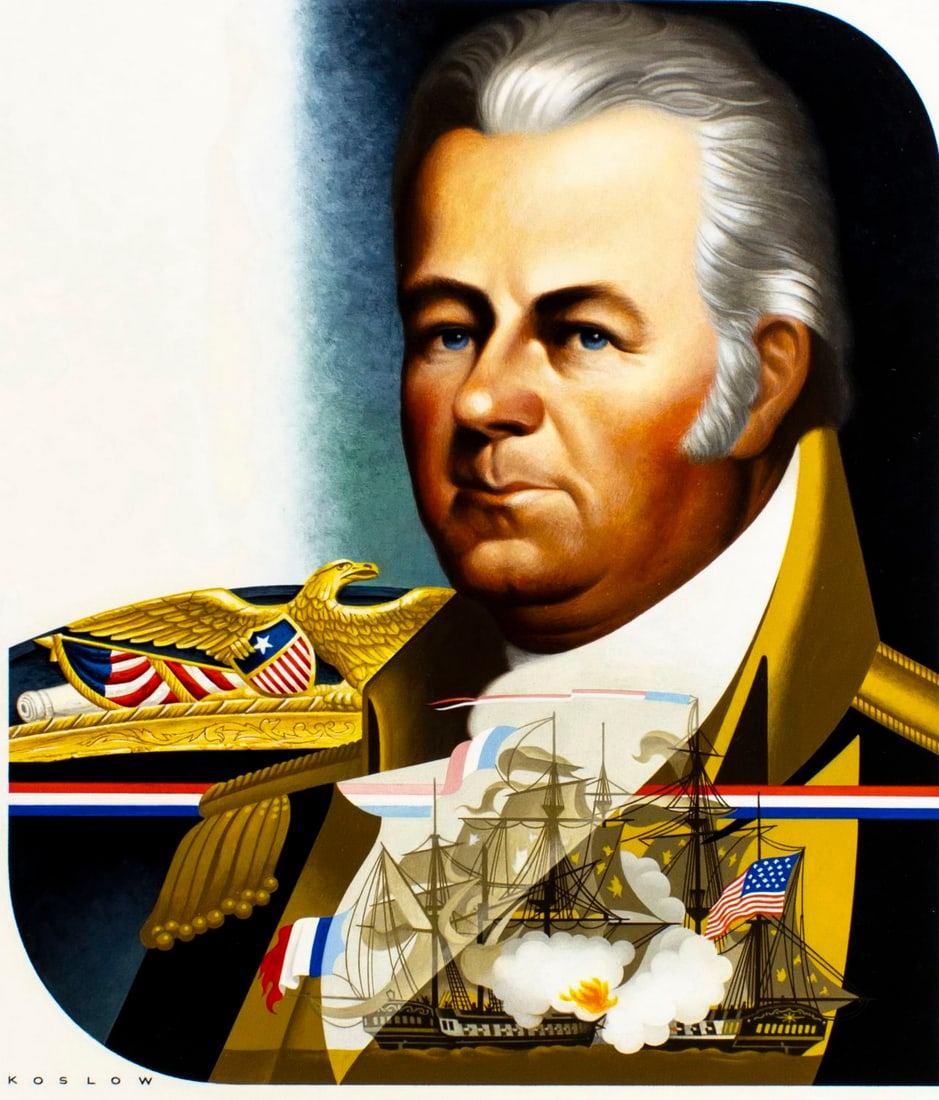 Howard Koslow (NJ,NY,1924-2016) oil painting (1 of 14)