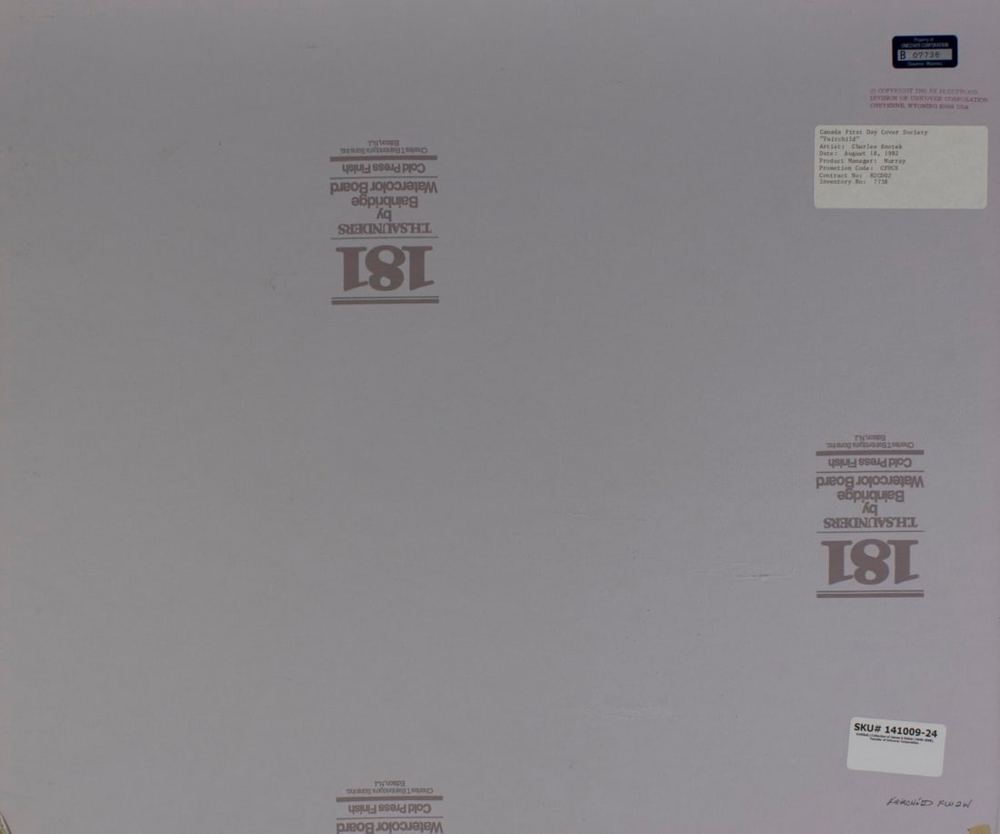 Charles Knotek (US,1933-2008) watercolor painting - 9