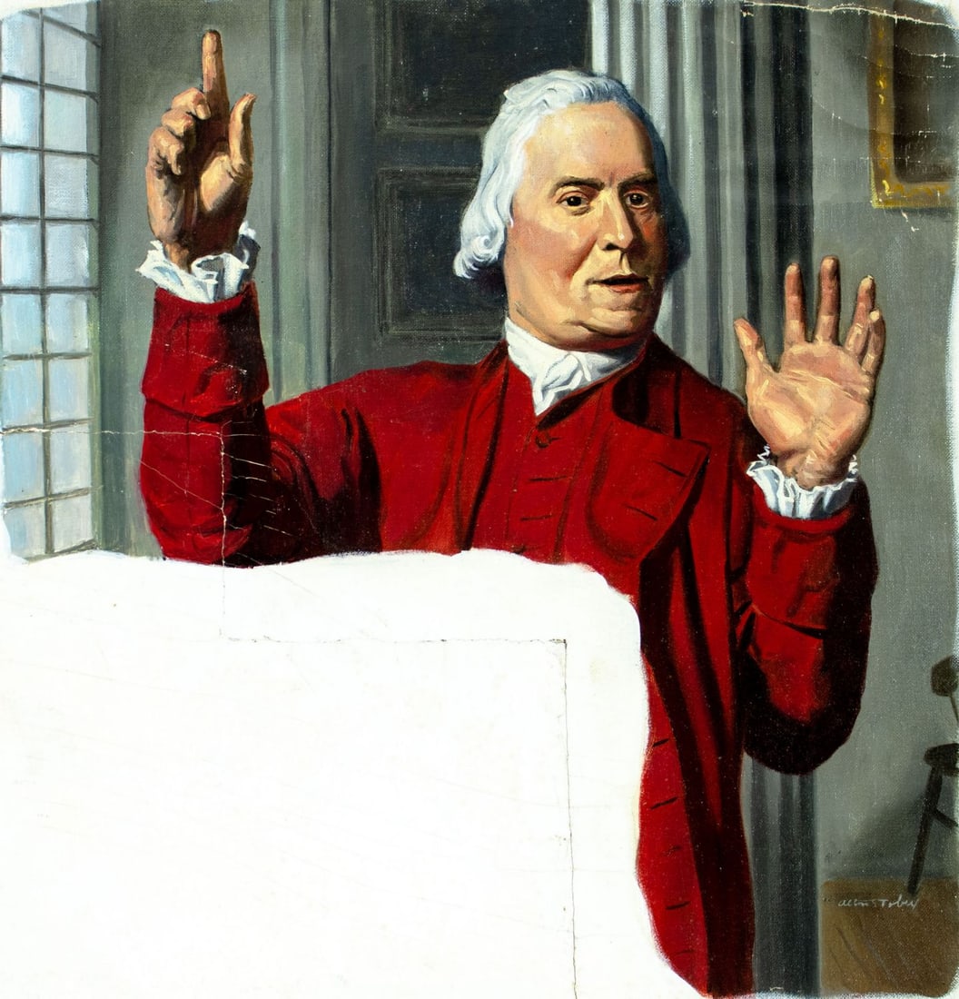 Alton Tobey (CT,1914-2005) oil painting (1 of 14)