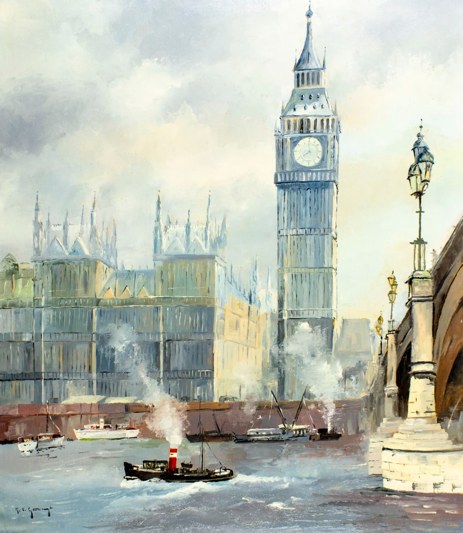 Karl Ludwig Gast (German,1907-?) oil painting (1 of 13)