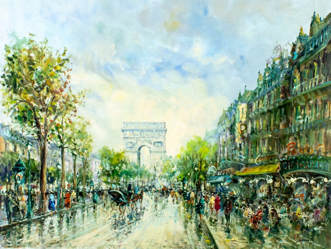 Salvadore Demone (Italy,1928-?) oil painting (1 of 13)