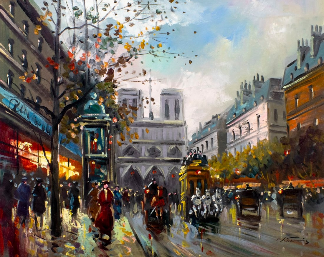 L Francis (France,20C) oil painting (1 of 13)